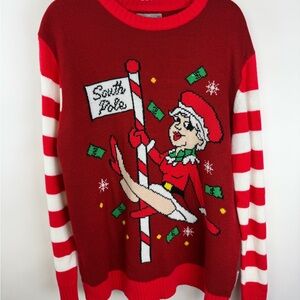 Festive Red Women's Sweater